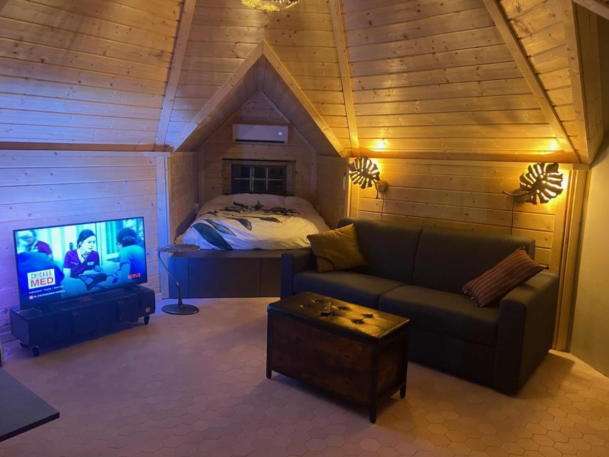 Luxe Finse Kota Met Jacuzzi En Saunabarrel De Zandhoef Eersel Dış mekan fotoğraf