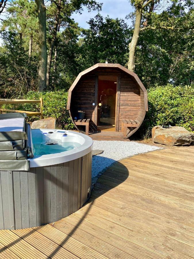 Luxe Finse Kota Met Jacuzzi En Saunabarrel De Zandhoef Eersel Dış mekan fotoğraf